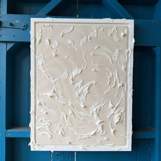 White on canvas 4 - Framed