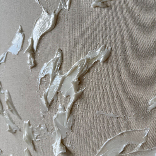 White on canvas 4 - Framed