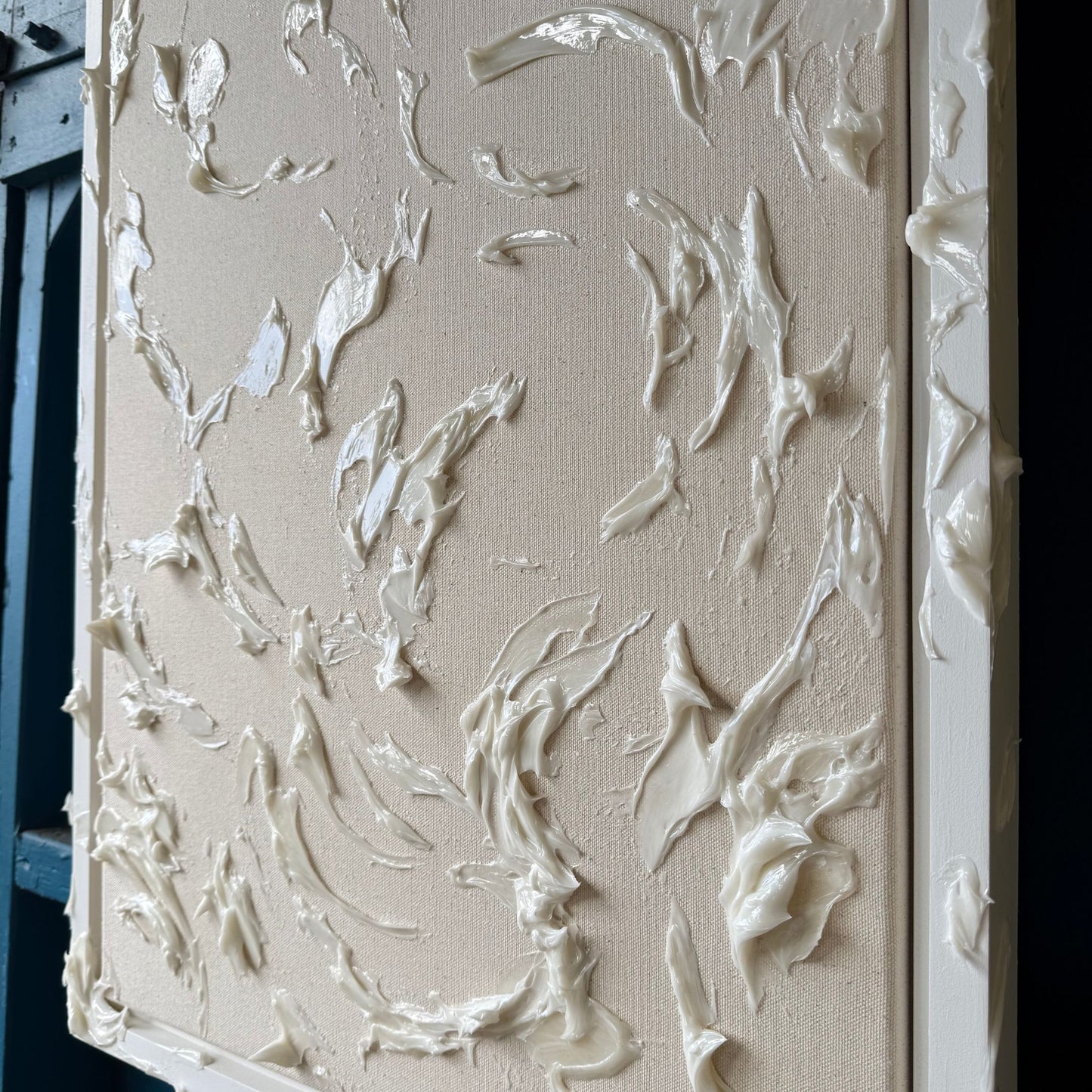 White on canvas 4 - Framed