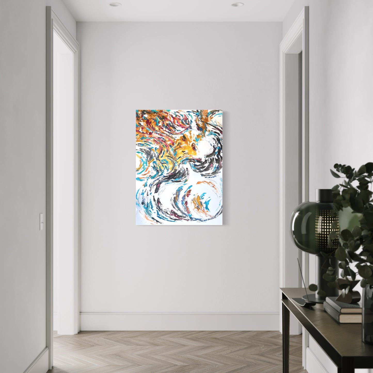 abstract art, energy art, fine art abstract, textured acrylic art, energy portrait monika kupiec art, statement piece