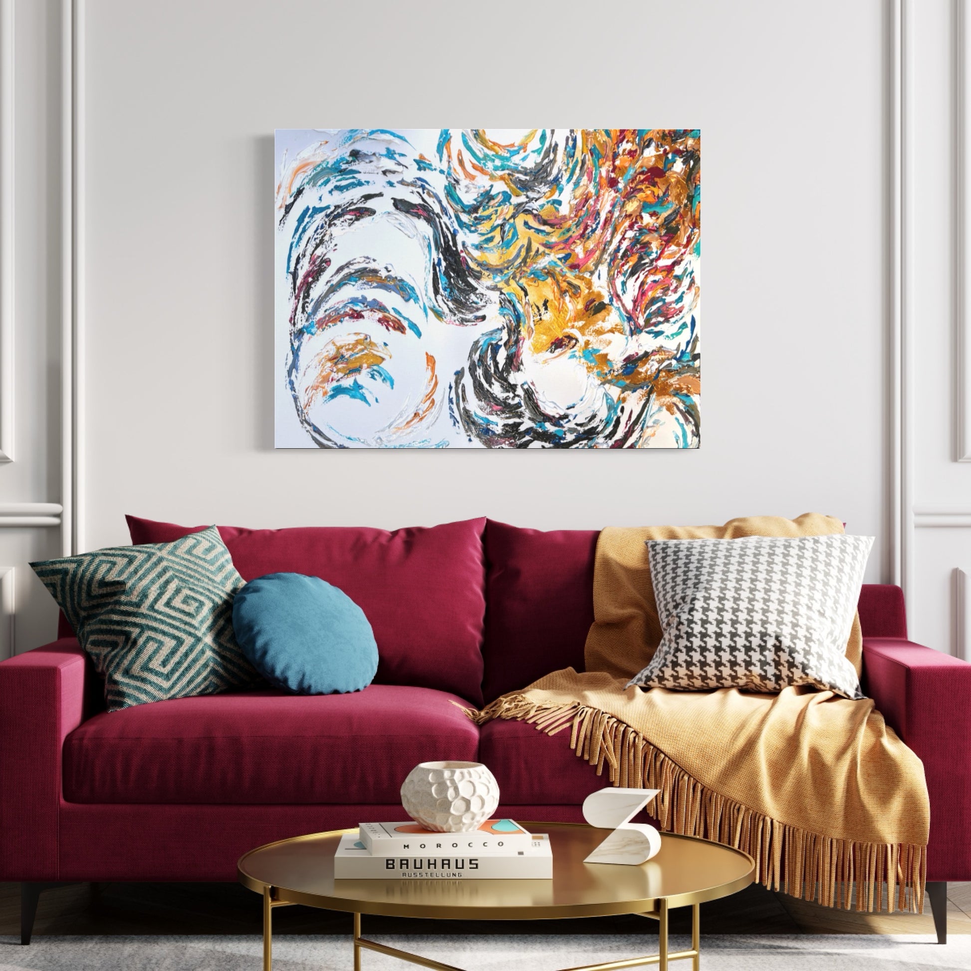 abstract art, energy art, fine art abstract, textured acrylic art, energy portrait monika kupiec art, statement piece