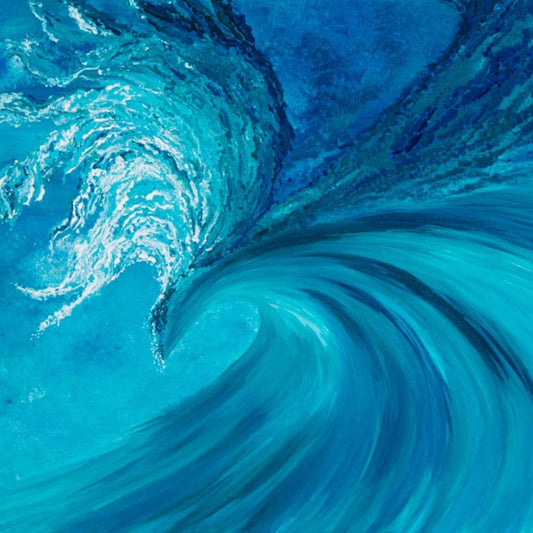 Blue, Turquoise ocean art print